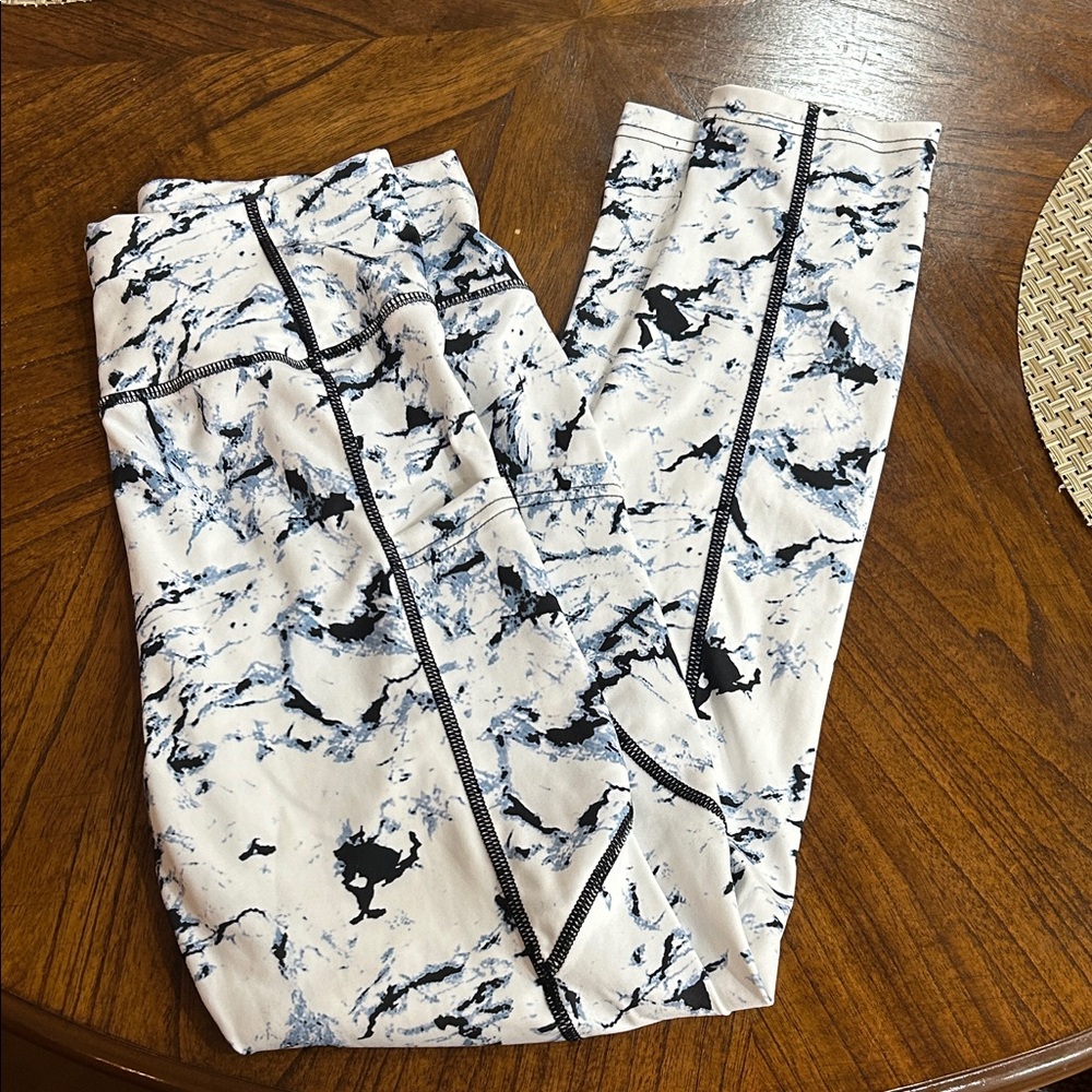 Marble Print Leggings